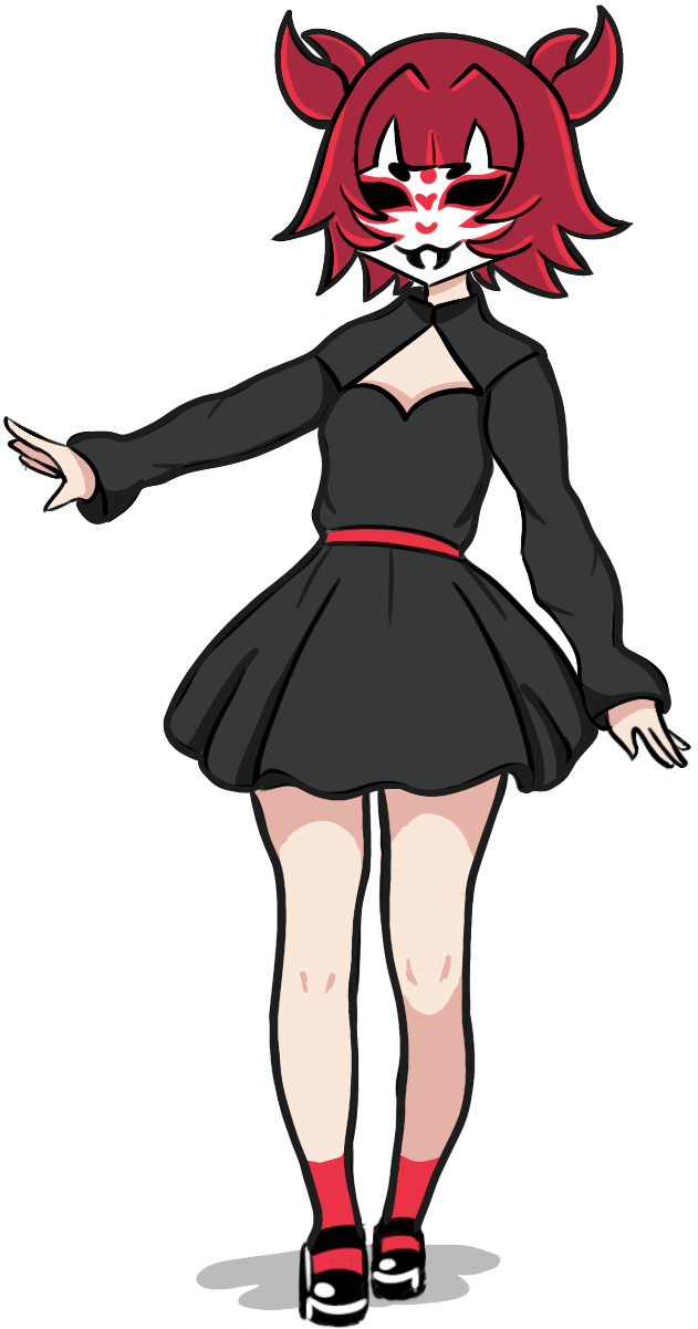 Personaje ilustrado de Sarahi